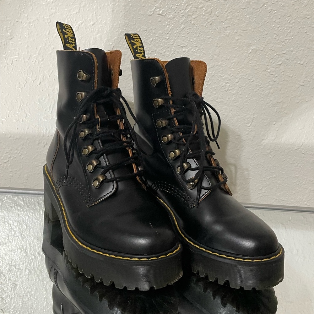 Dr. Martens Leona Leather Boots
